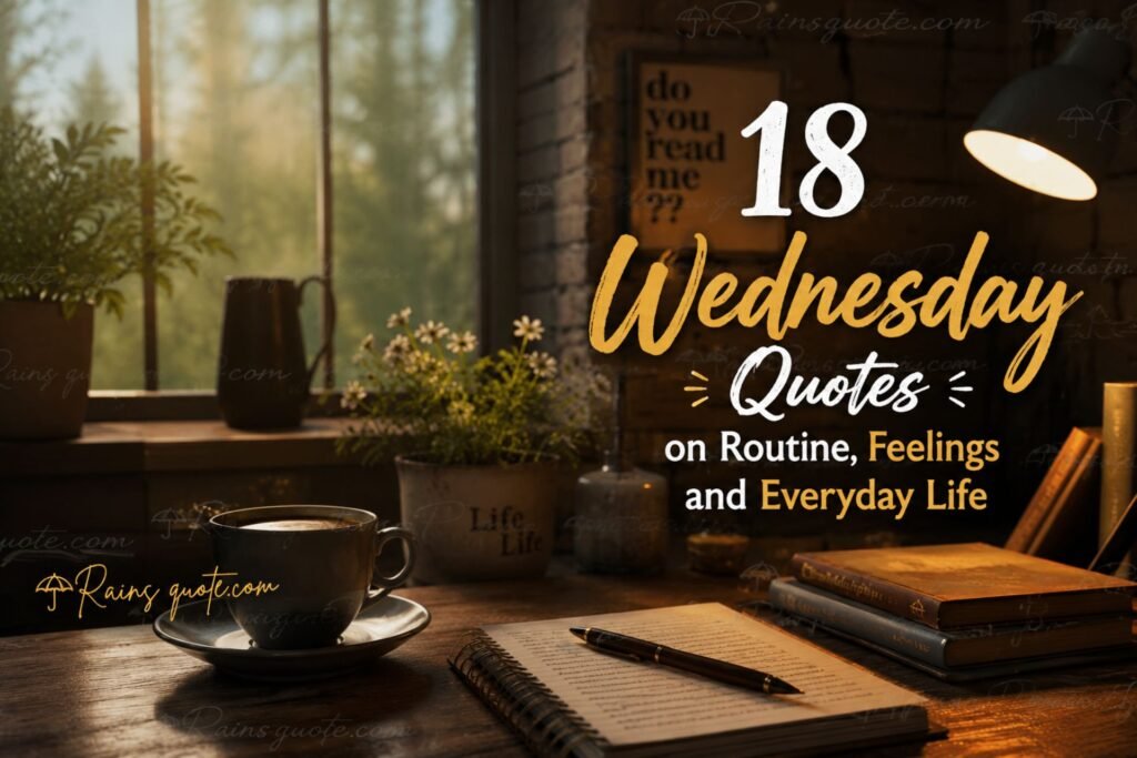 18 Wednesday Quotes on Routine, Feelings and Everyday Life 