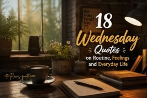 18 Wednesday Quotes on Routine, Feelings and Everyday Life 