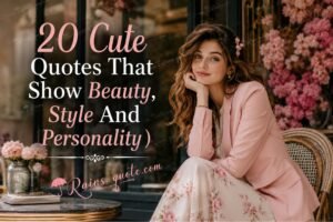 20 Cute Quotes That Show Beauty, Style And Personality 