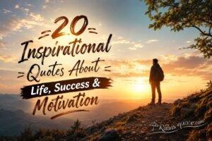 20 Inspirational Quotes About Life, Success & Motivation