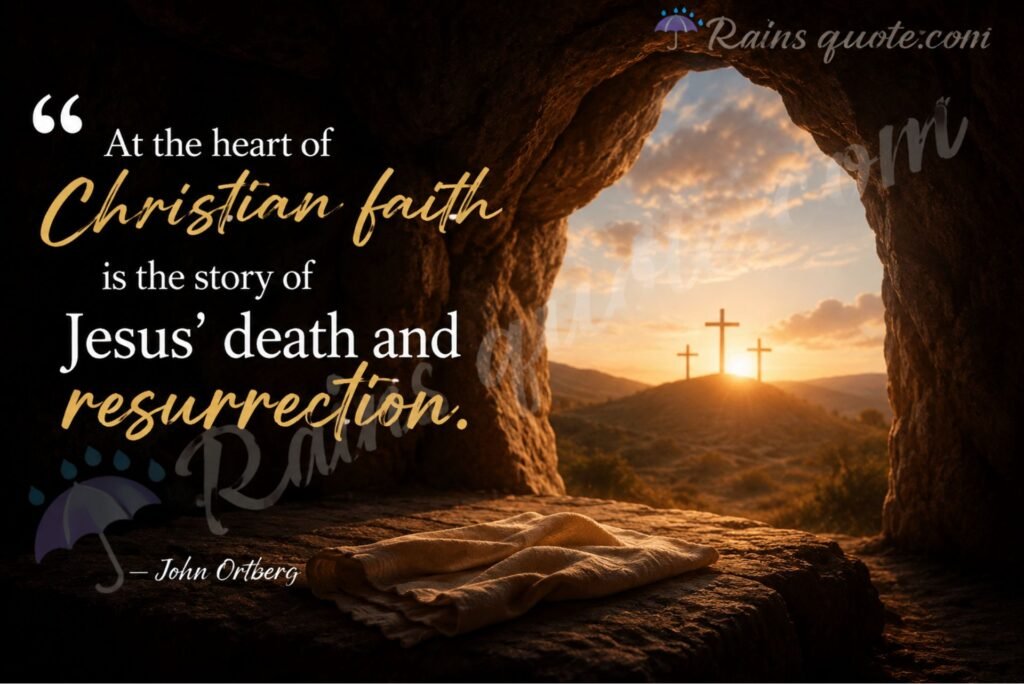 “At the heart of Christian faith is the story of Jesus' death and resurrection.”