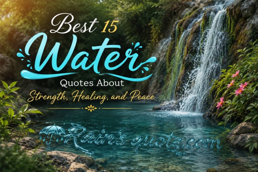 Best 15 Water Quotes About Strength, Healing, and Peace