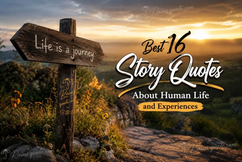 Best 16 Story Quotes About Human Life and Experiences 