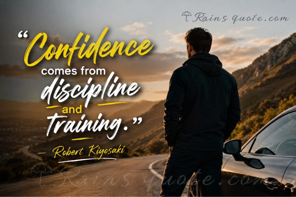 “Confidence comes from discipline and training.”