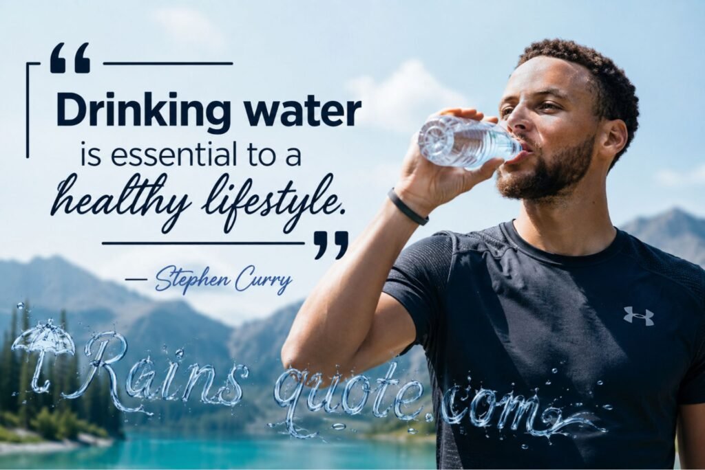 “Drinking water is essential to a healthy lifestyle.”