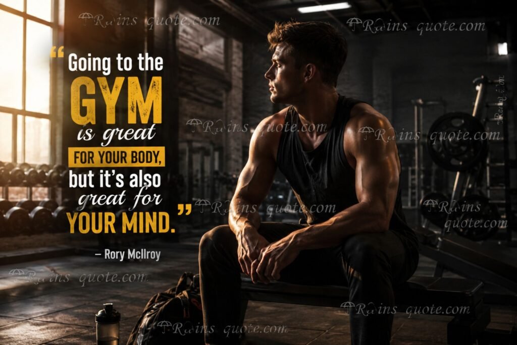 “Going to the gym is great for your body, but it's also great for your mind.”