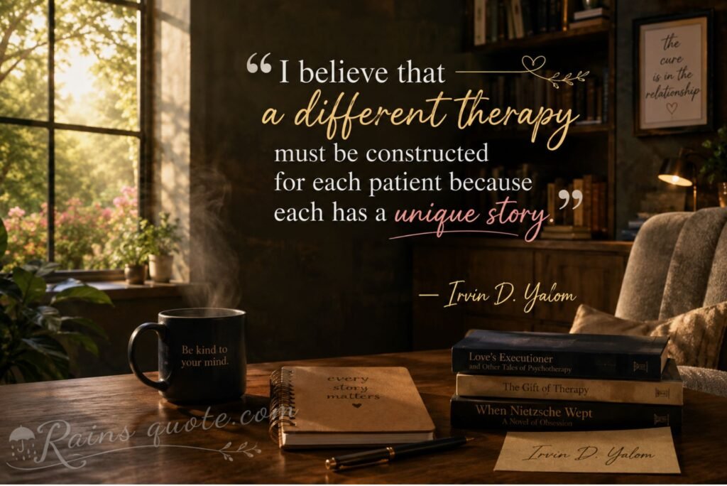 “I believe that a different therapy must be constructed for each patient because each has a unique story.”