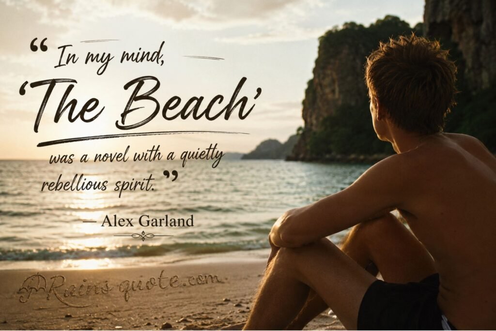 “In my mind, ‘The Beach’ was a novel with a quietly rebellious spirit.”