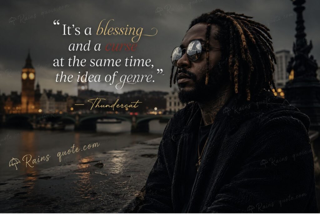 “It's a blessing and a curse at the same time, the idea of genre.”