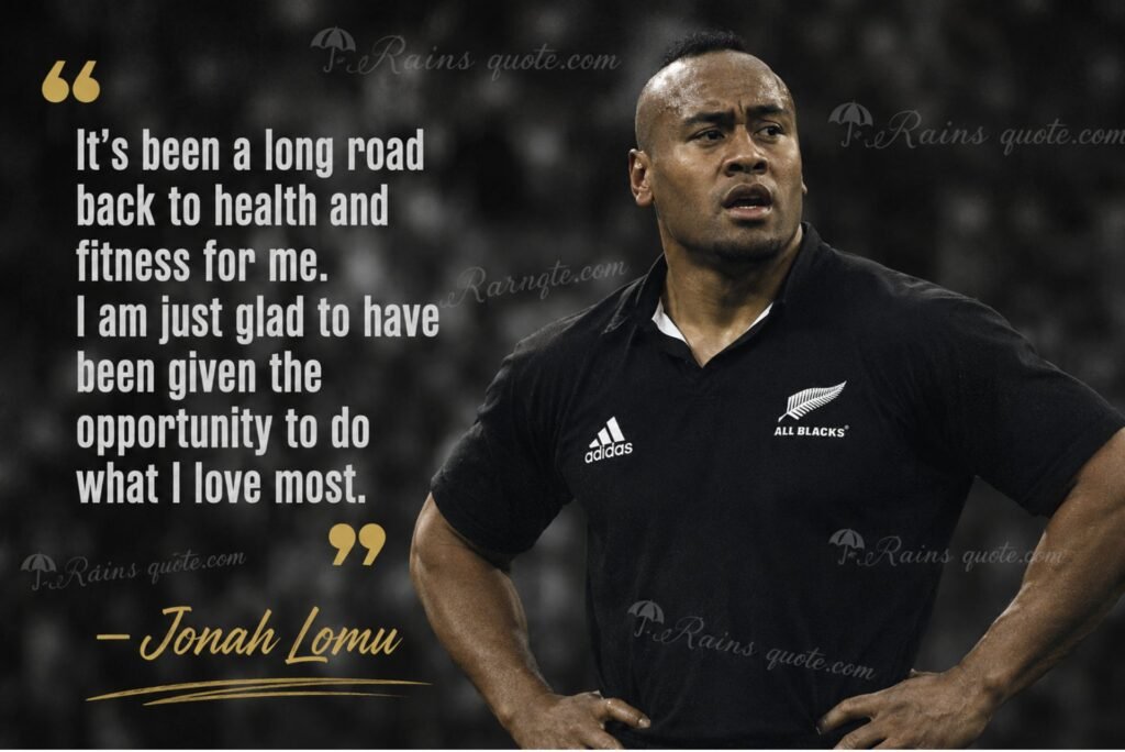 “It's been a long road back to health and fitness for me. I am just glad to have been given the opportunity to do what I love most.”