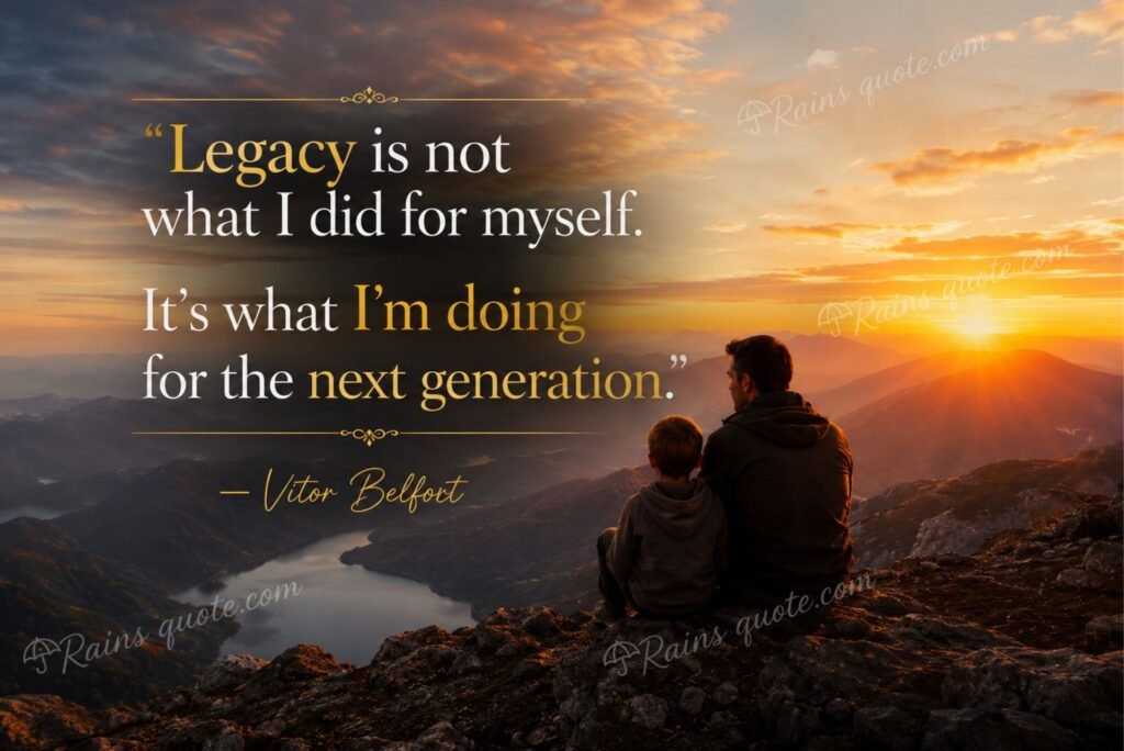 “Legacy is not what I did for myself. It's what I'm doing for the next generation.”