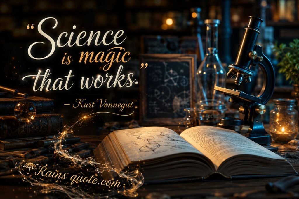 “Science is magic that works.”
