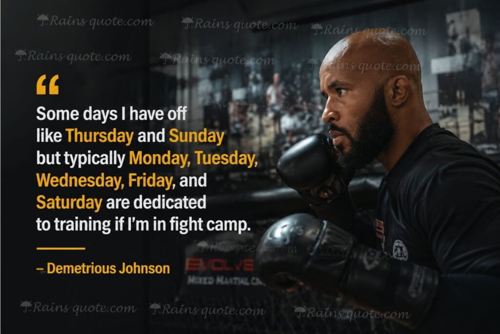 “Some days I have off like Thursday and Sunday but typically Monday, Tuesday, Wednesday, Friday, and Saturday are dedicated to training if I'm in fight camp.”