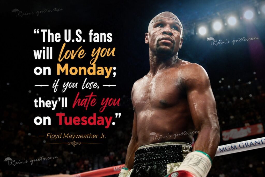 “The U.S. fans will love you on Monday; if you lose, they’ll hate you on Tuesday.”