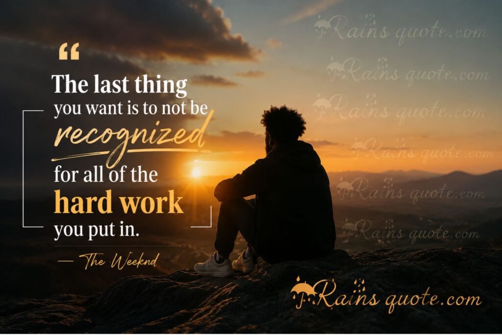 “The last thing you want is to not be recognized for all of the hard work you put in.”