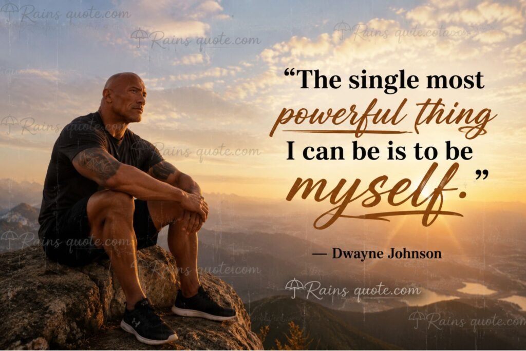 “The single most powerful thing I can be is to be myself.”
