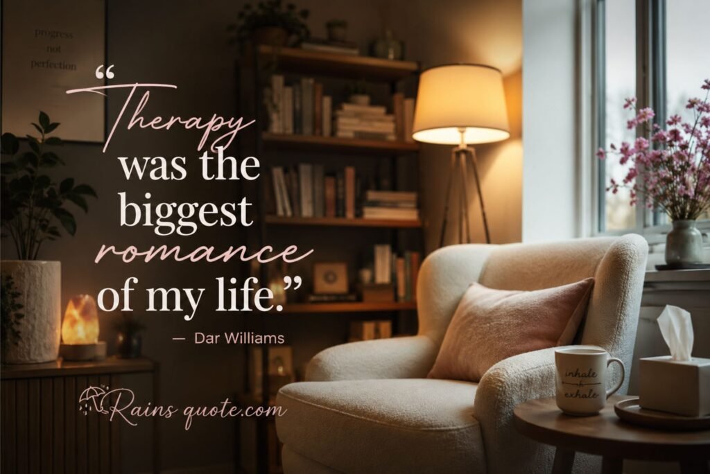 “Therapy was the biggest romance of my life.”