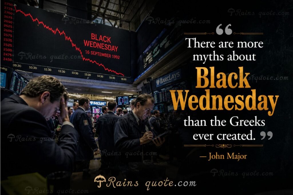 “There are more myths about Black Wednesday than the Greeks ever created.”
