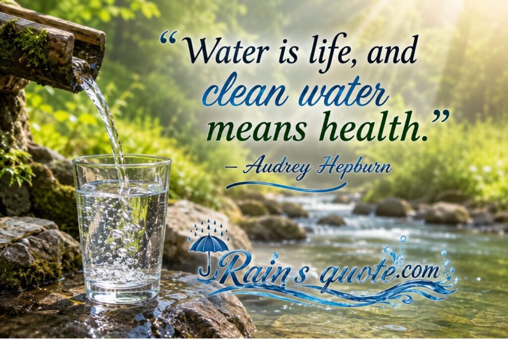  “Water is life, and clean water means health.”