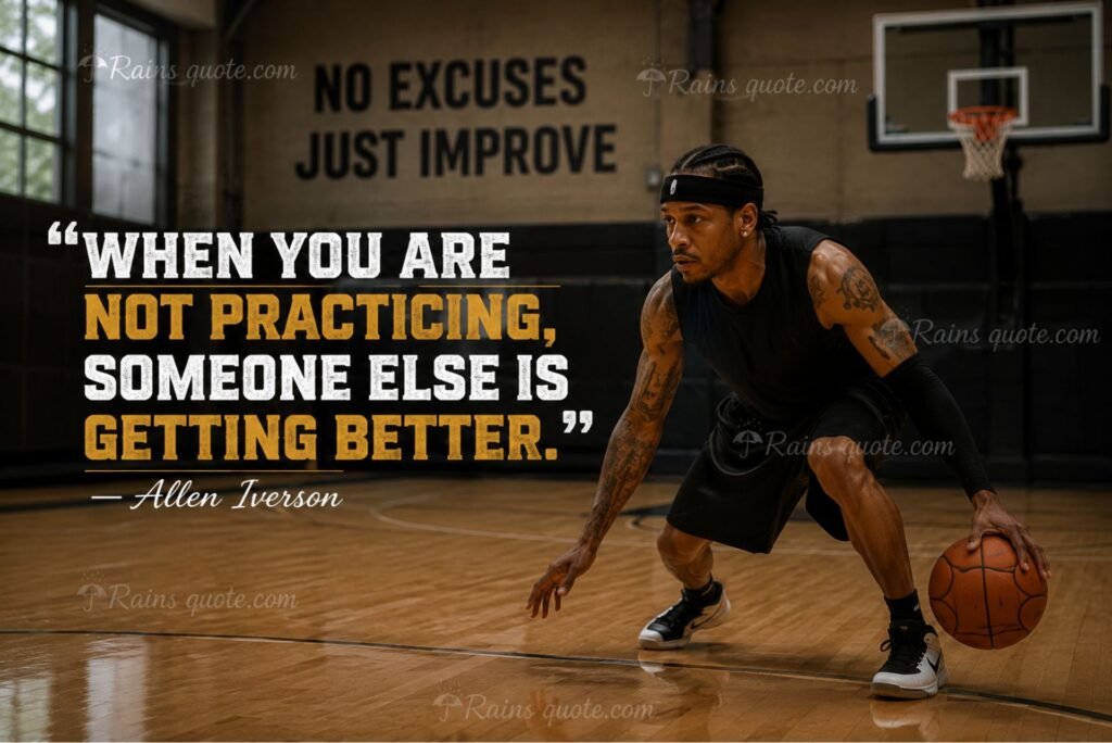 “When you are not practicing, someone else is getting better.”