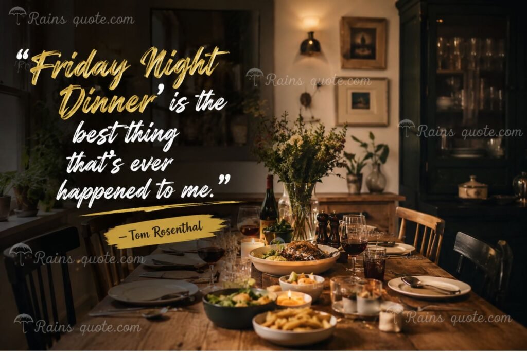 “‘Friday Night Dinner’ is the best thing that's ever happened to me.”
