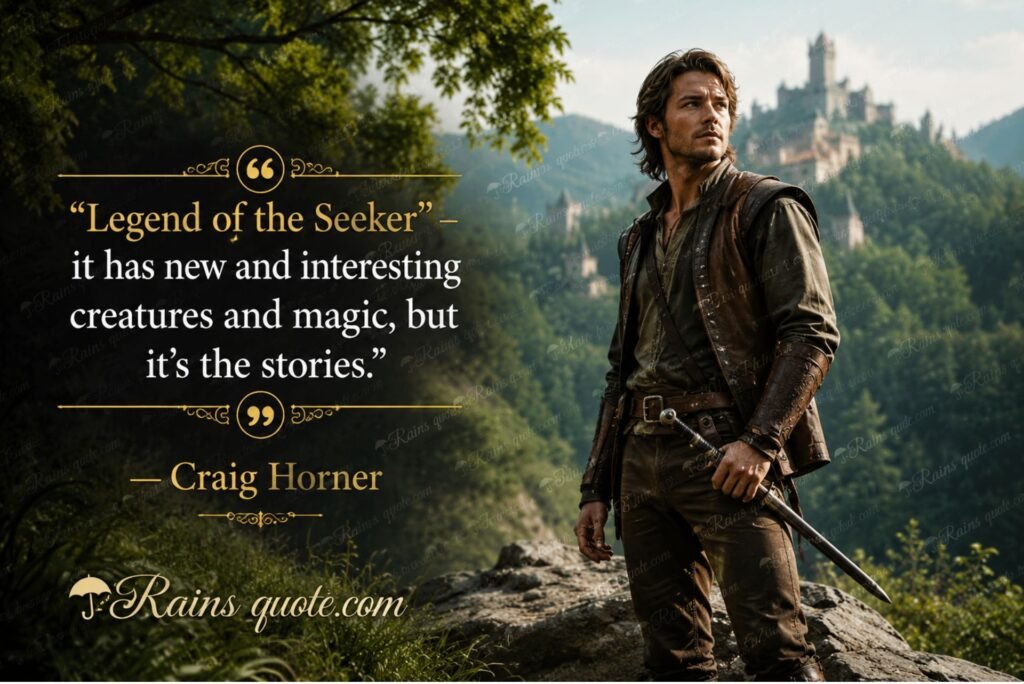 “‘Legend of the Seeker’ - it has new and interesting creatures and magic, but it's the stories.”