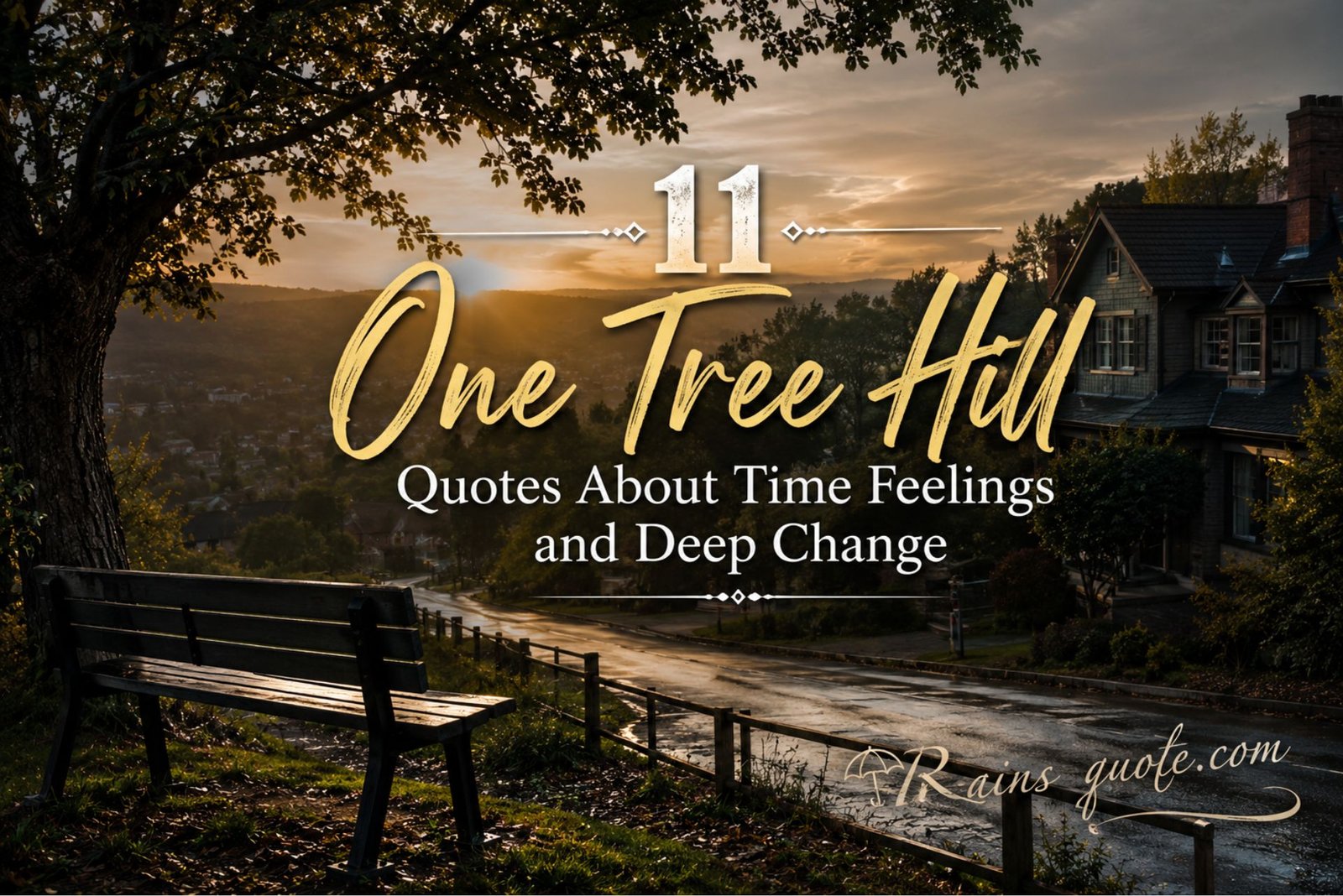 11 One Tree Hill Quotes About Time Feelings and Deep Change