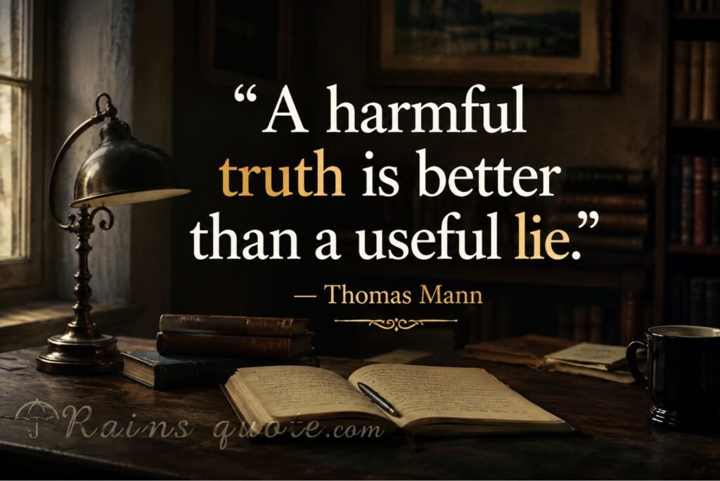 “A harmful truth is better than a useful lie.”