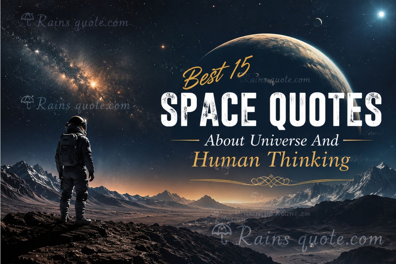 Best 15 Space Quotes About Universe And Human Thinking 