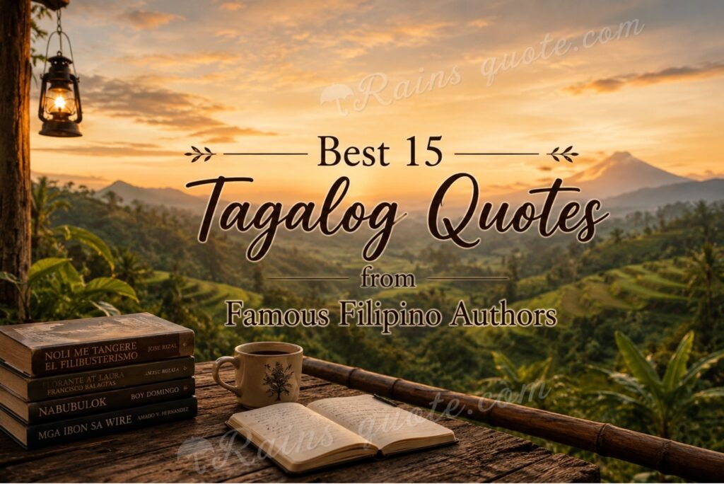 Best 15 Tagalog Quotes from Famous Filipino Authors 