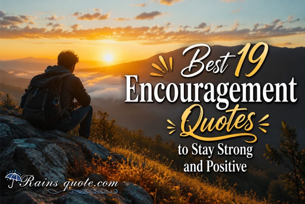 Best 19 Encouragement Quotes to Stay Strong and Positive