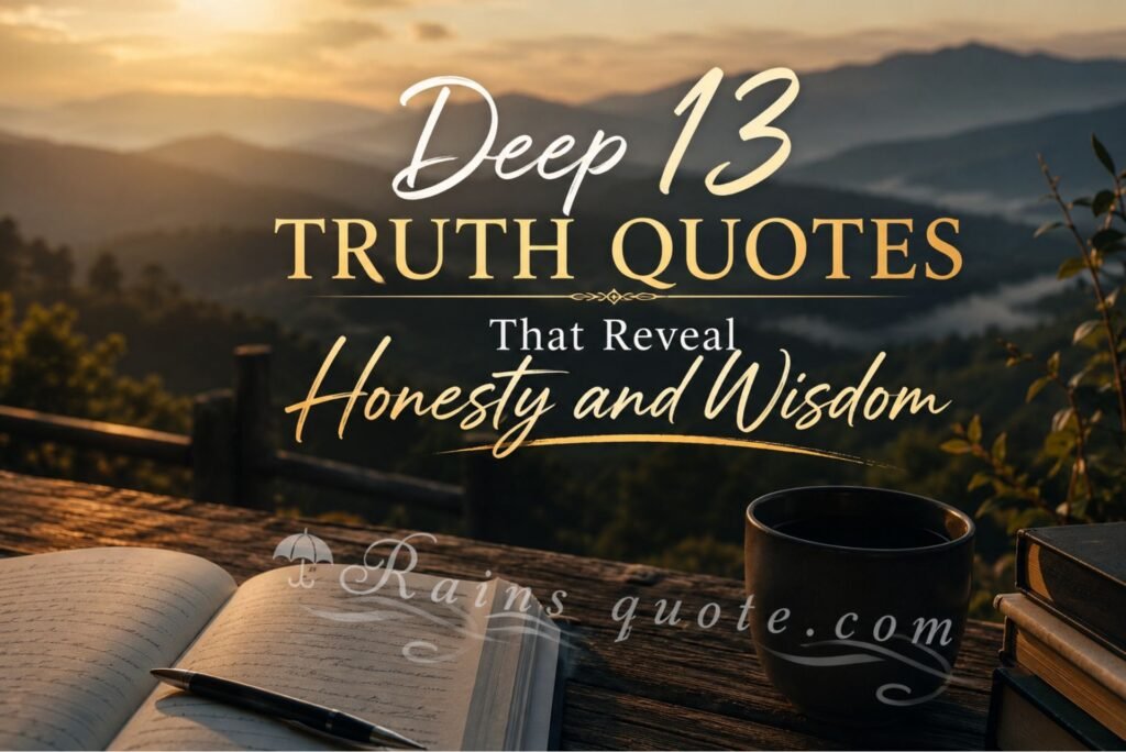 Deep 13 Truth Quotes That Reveal Honesty and Wisdom