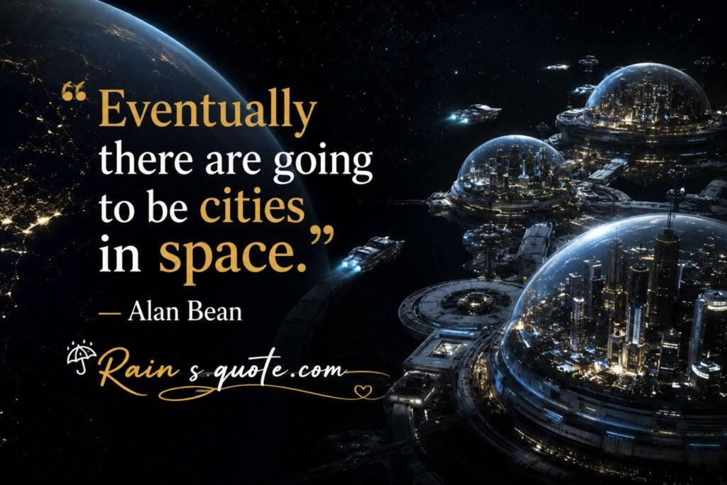 “Eventually there are going to be cities in space.”