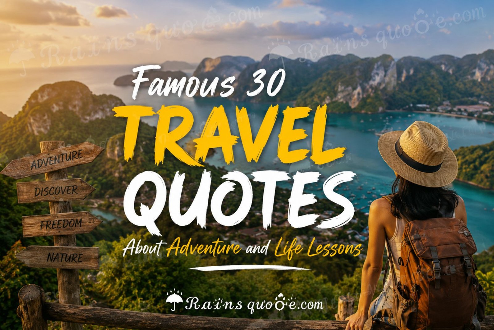 Famous 30 Travel Quotes About Adventure and Life Lessons