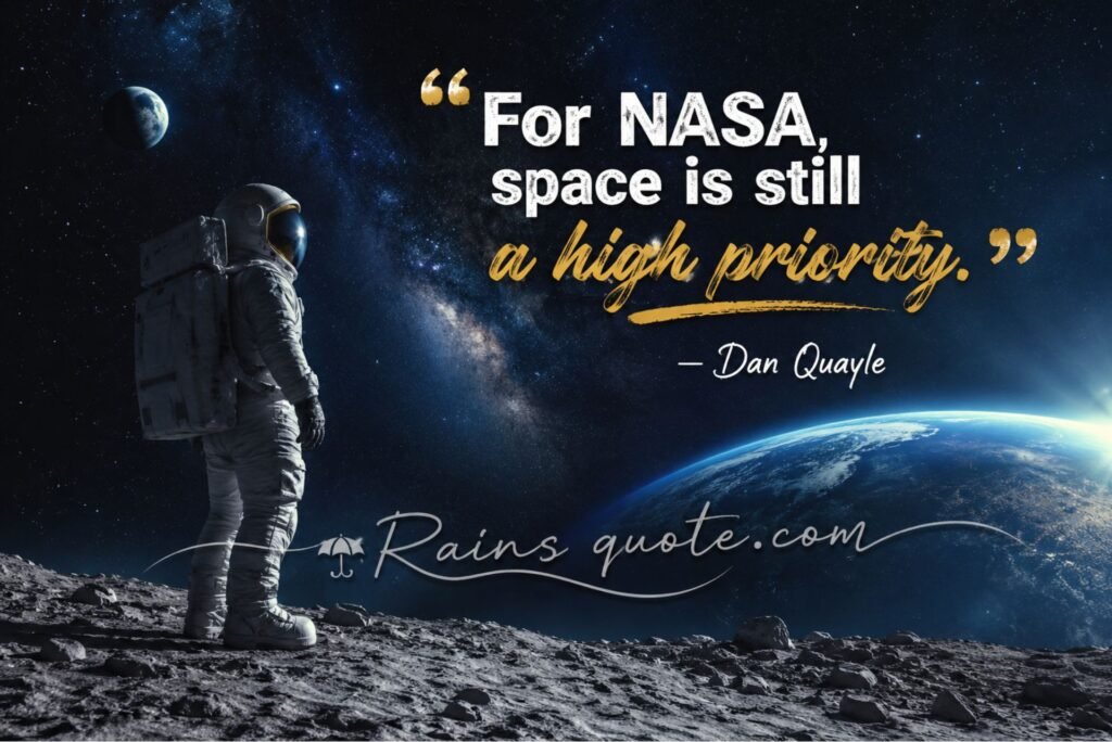 “For NASA, space is still a high priority.”