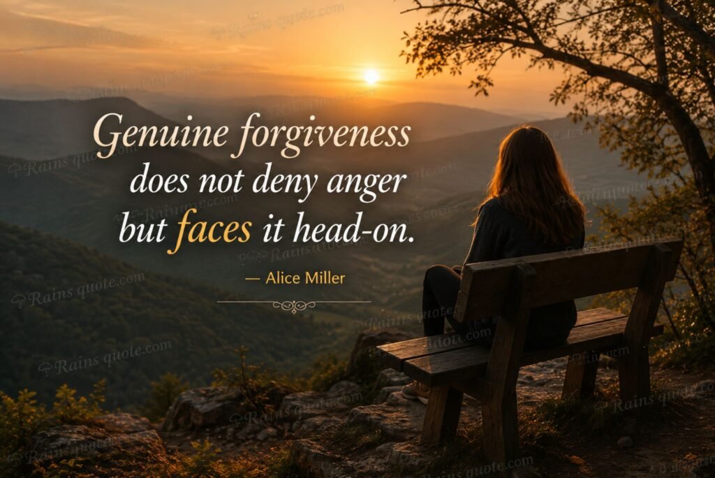 “Genuine forgiveness does not deny anger but faces it head-on.”