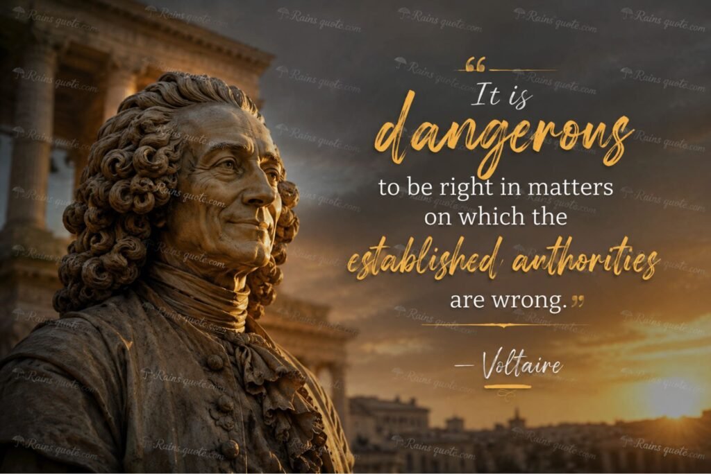 “It is dangerous to be right in matters on which the established authorities are wrong.”