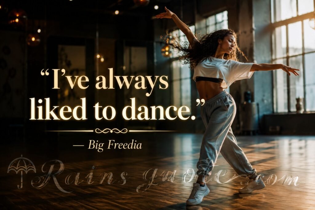 “I've always liked to dance.”