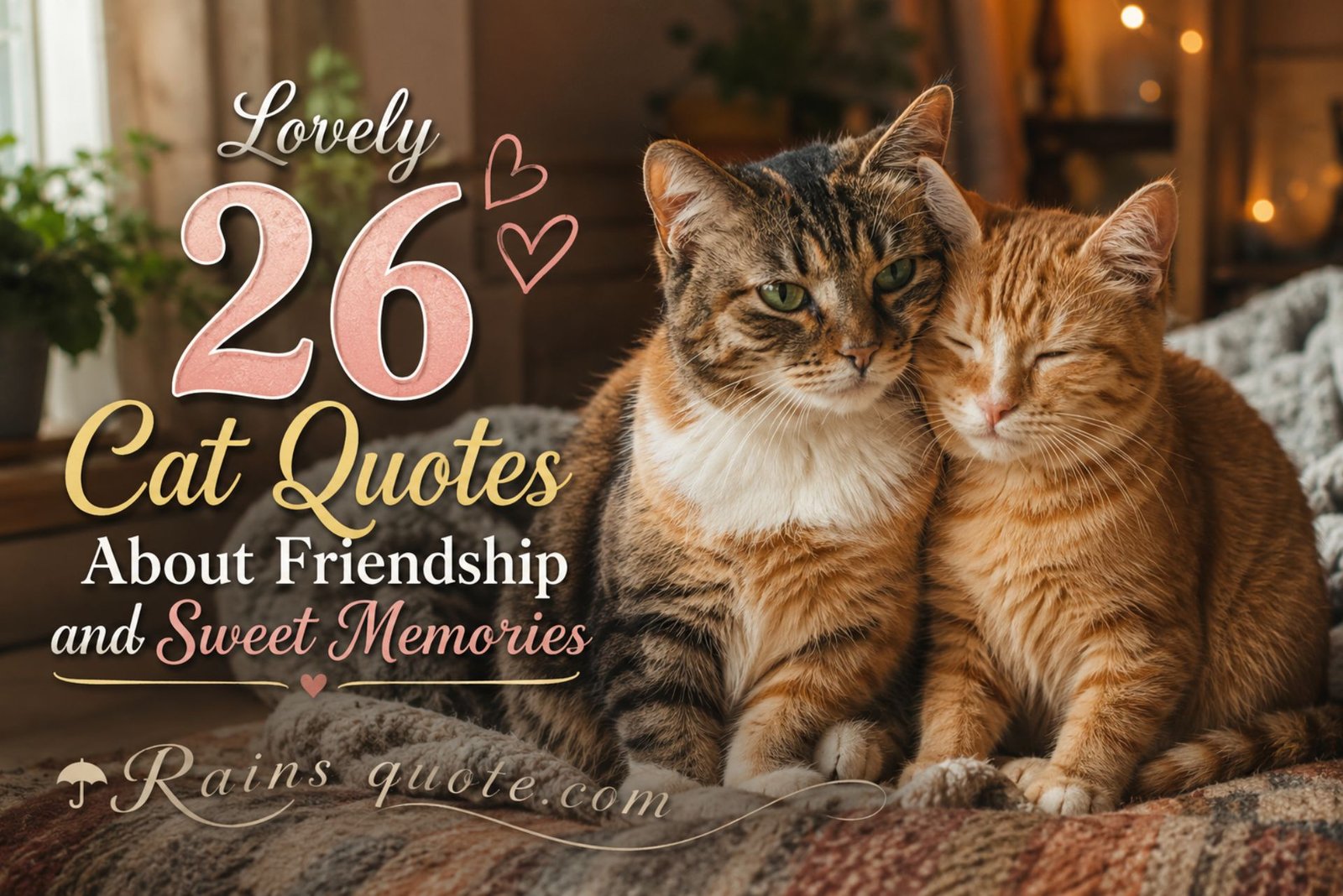 Lovely 26 Cat Quotes About Friendship and Sweet Memories 