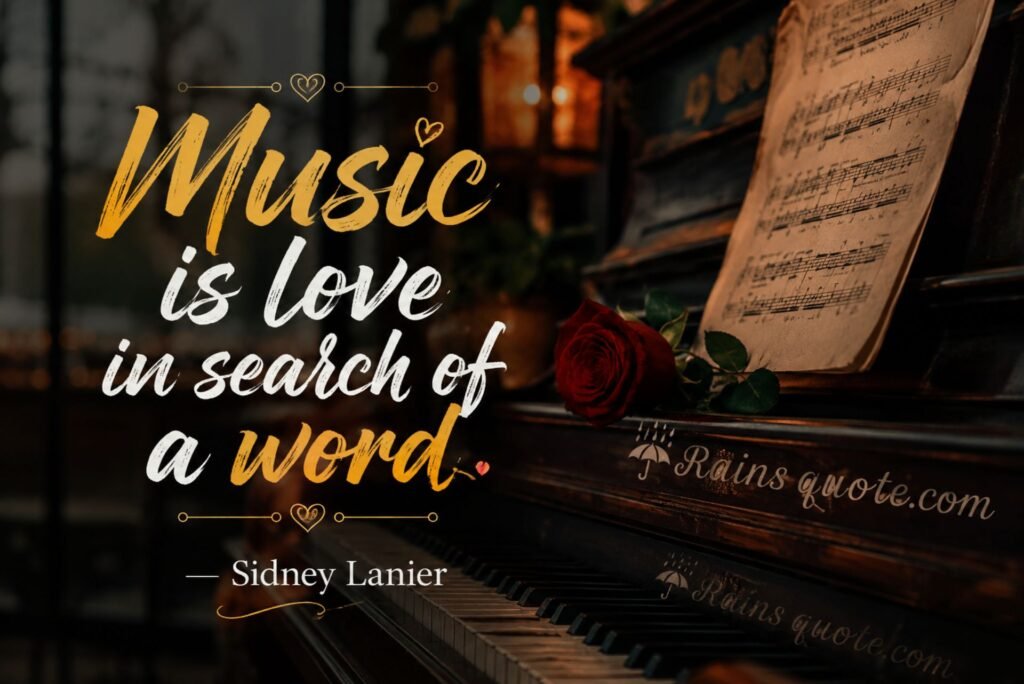 “Music is love in search of a word.”