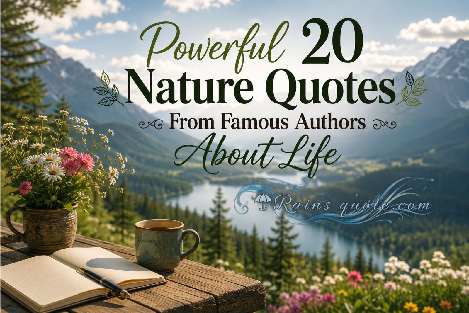 Powerful 20 Nature Quotes From Famous Authors About Life 