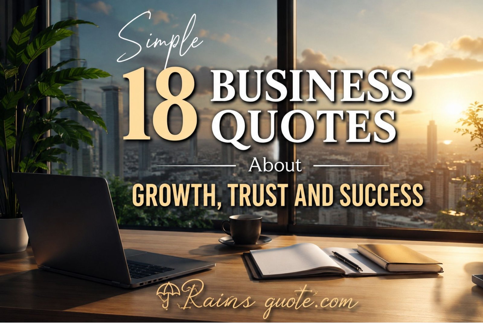 Simple 18 Business Quotes About Growth Trust And Success