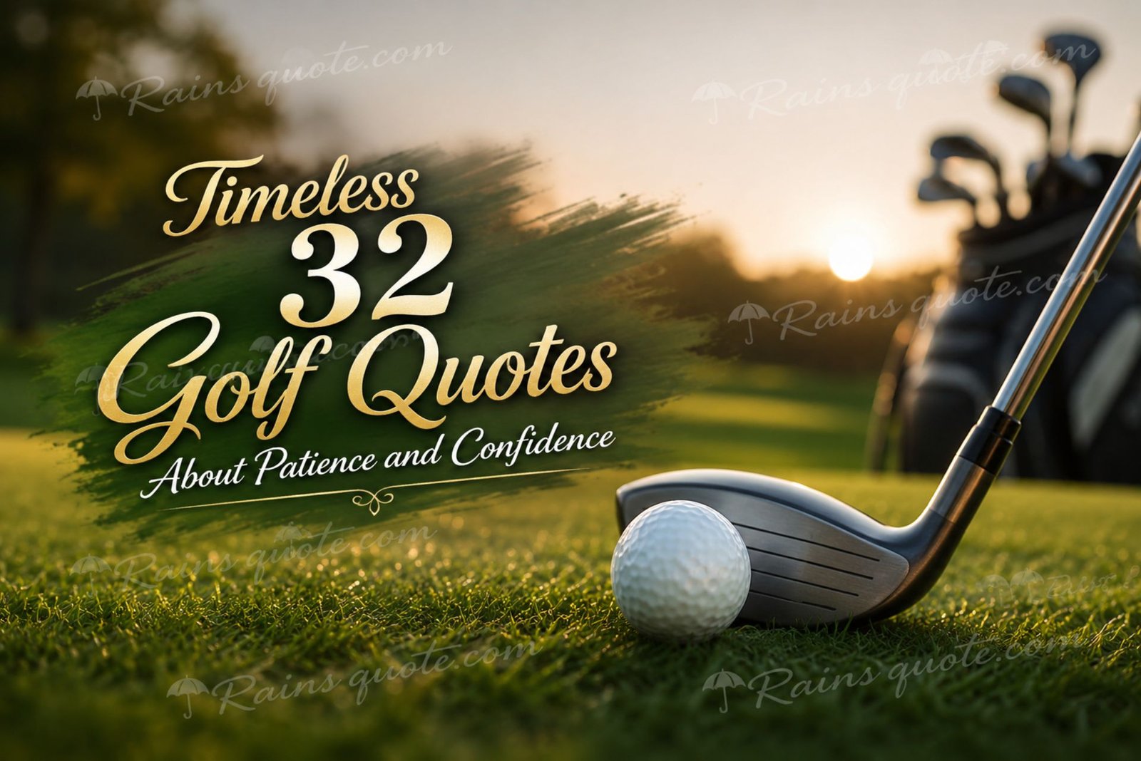 Timeless 32 Golf Quotes About Patience and Confidence 