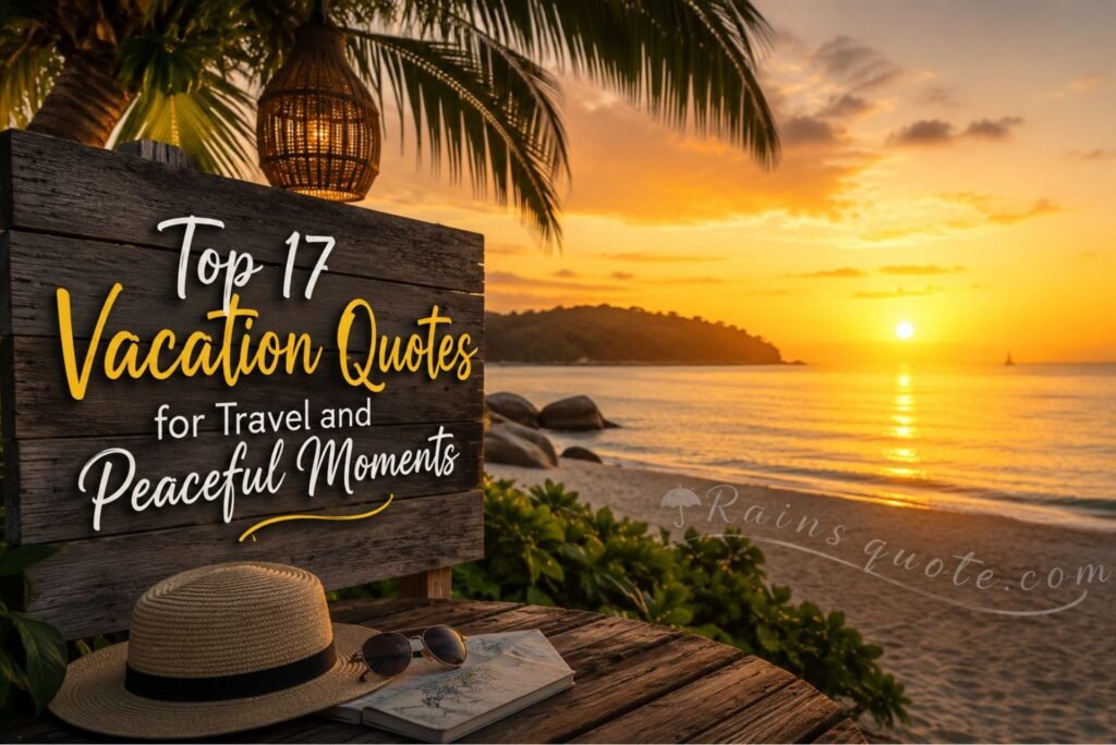 Top 17 Vacation Quotes for Travel and Peaceful Moments