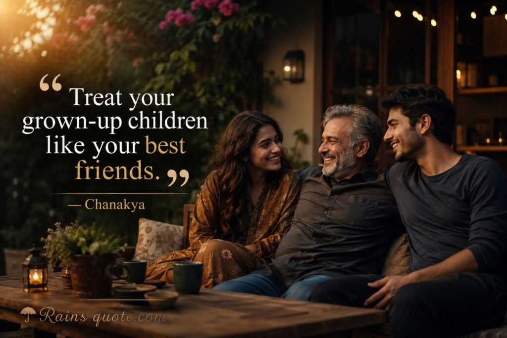 “Treat your grown-up children like your best friends.”
