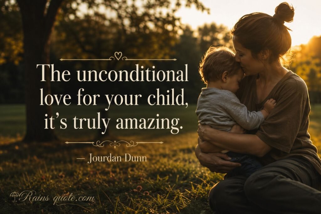 “The unconditional love for your child, it's truly amazing.”
