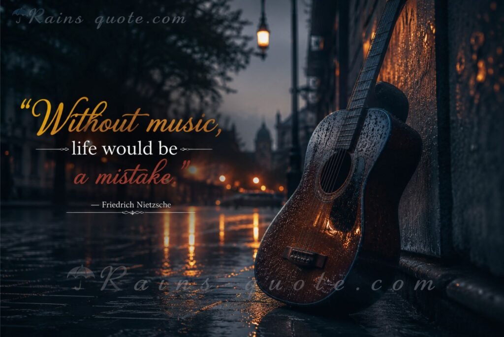 “Without music, life would be a mistake.”