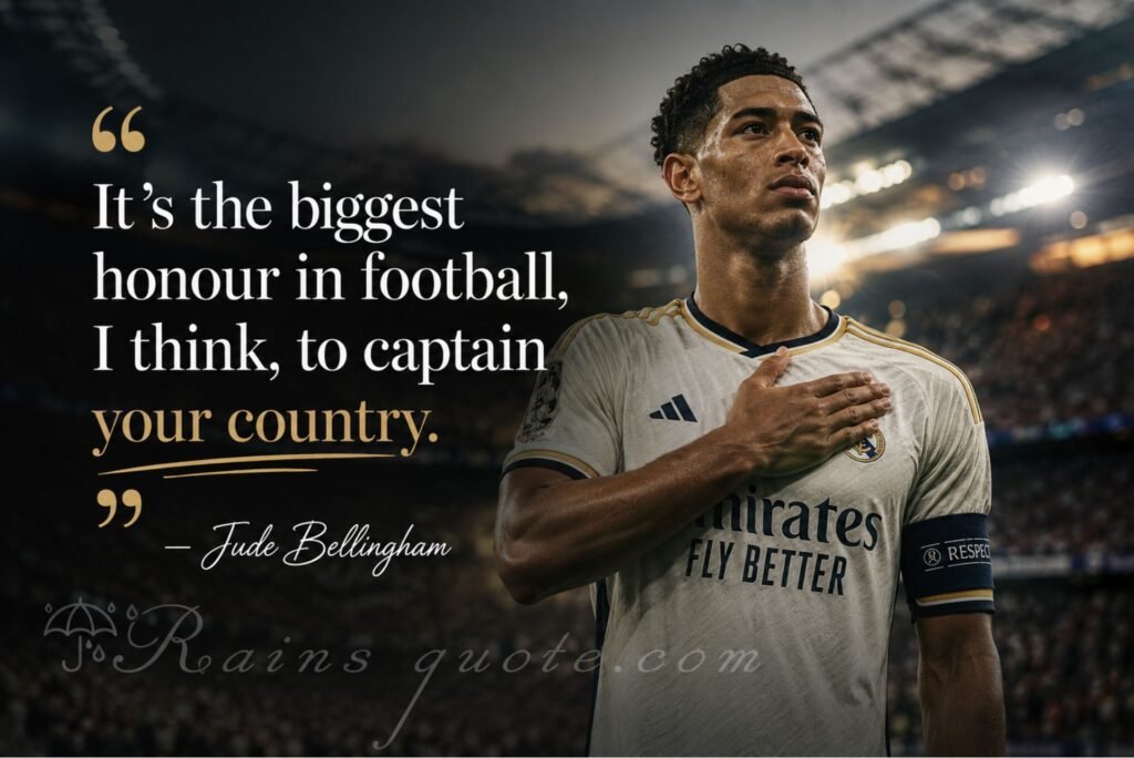 “It's the biggest honour in football, I think, to captain your country.”