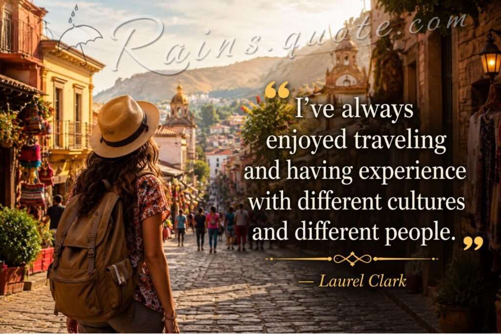 “I've always enjoyed traveling and having experience with different cultures and different people.”