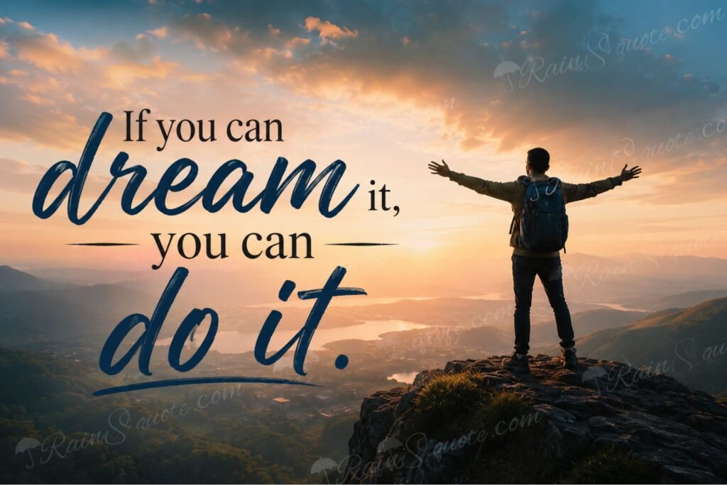 “If you can dream it, you can do it.”